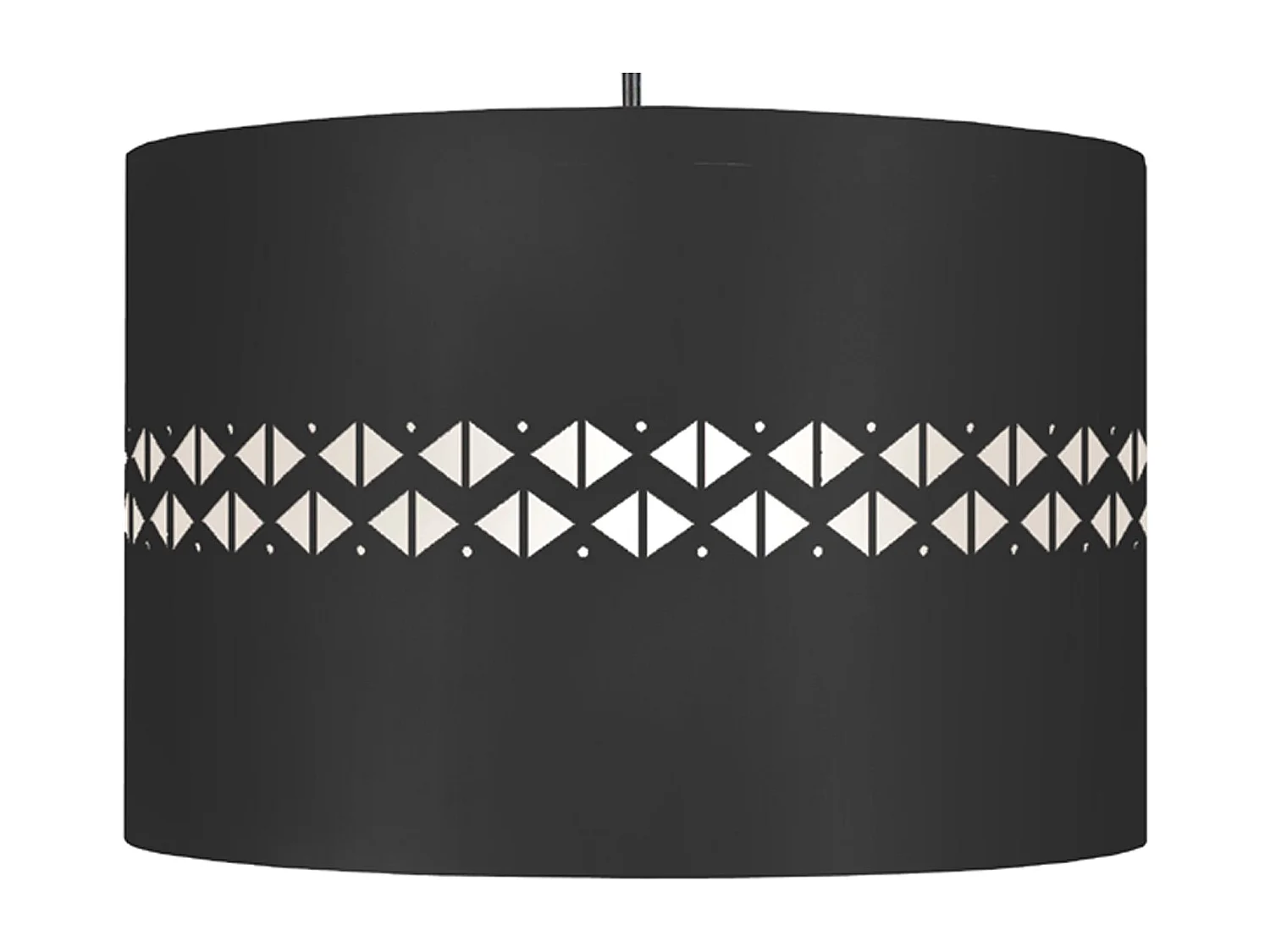 Suspensión  TOSEL ,metal,Negro ,A 80x D30xP30cm