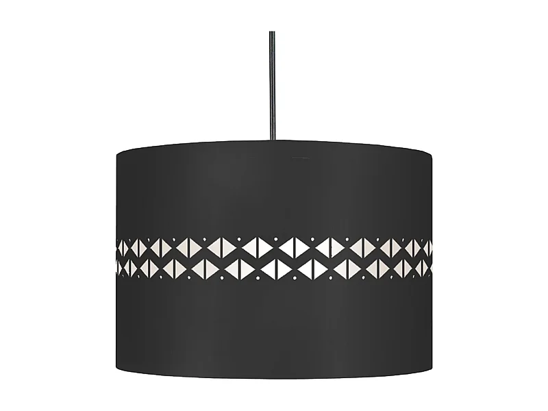 Suspension TOSEL ,métal,Noir ,H 80x D30xP30cm