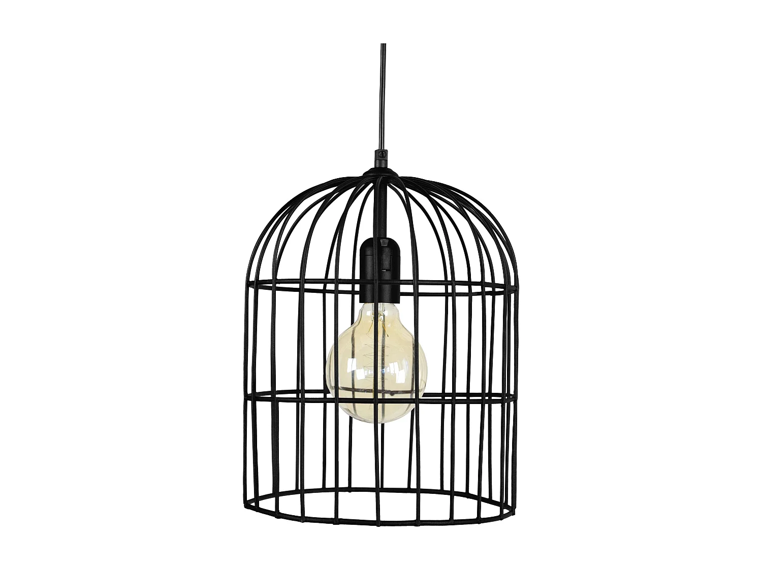 Suspension TOSEL ,métal,Noir ,H80xD 24xP24cm