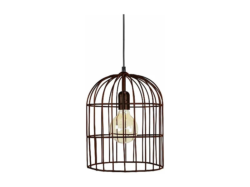 Suspension  filaire métal marron 90 cm.