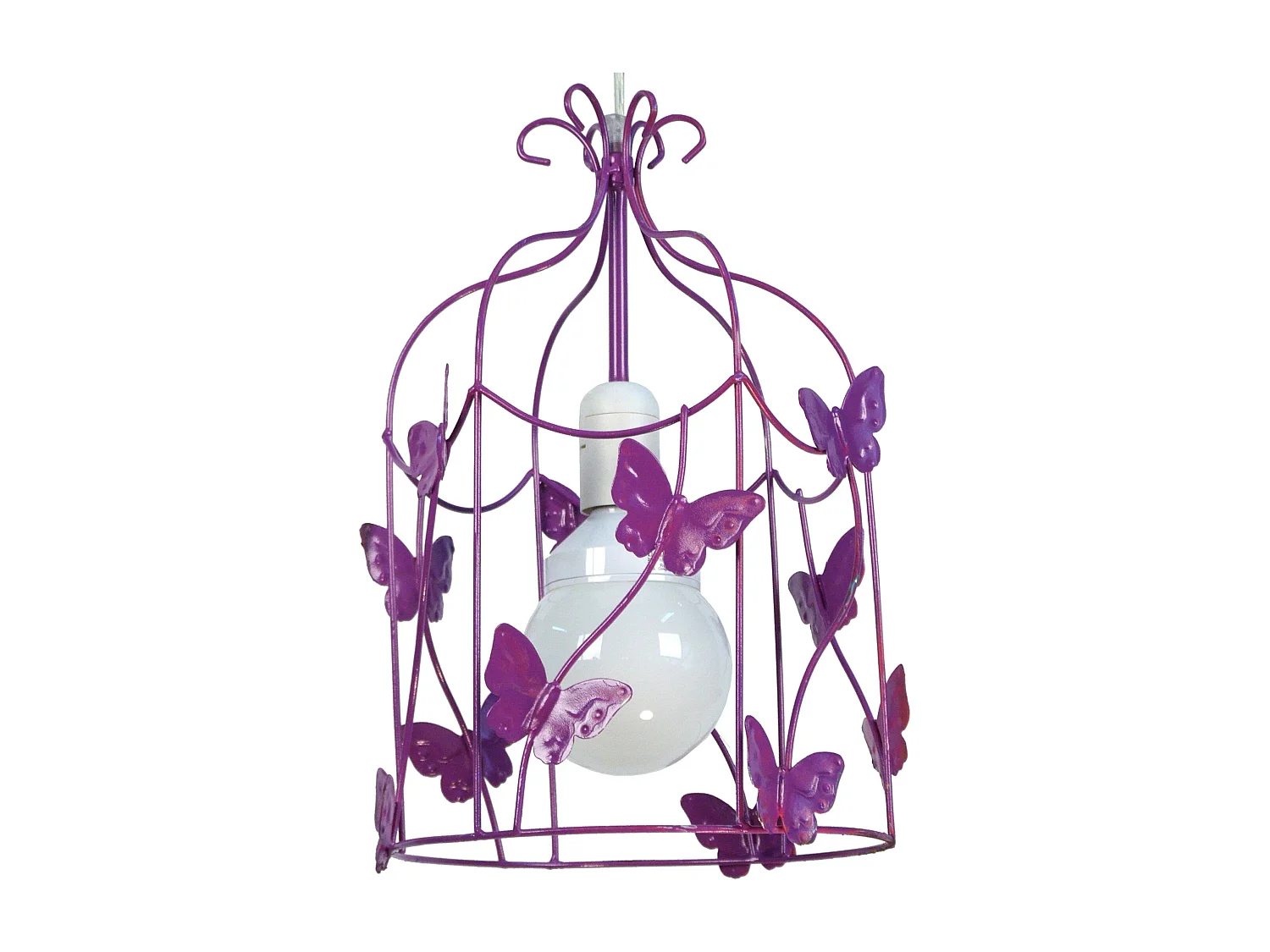Suspension d'Enfant TOSEL ,métal,Violet ,H96xD 23x P 23cm