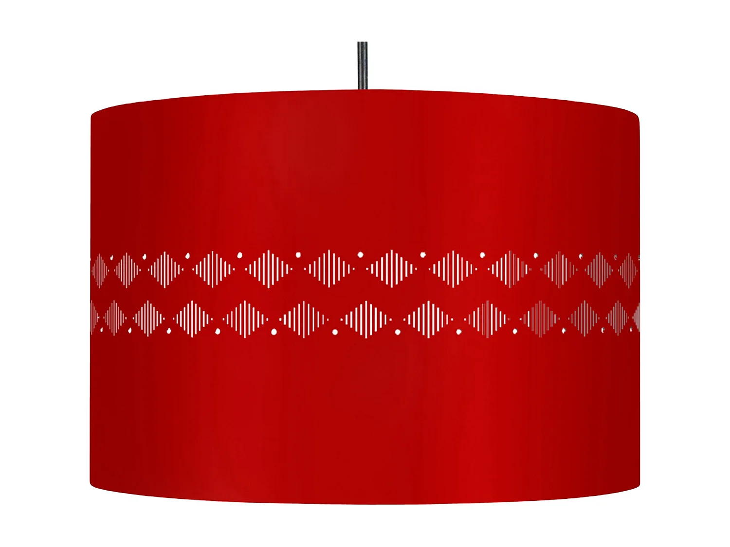 Suspensión  TOSEL ,metal -,Rojo,A85xD 30x P 30cm