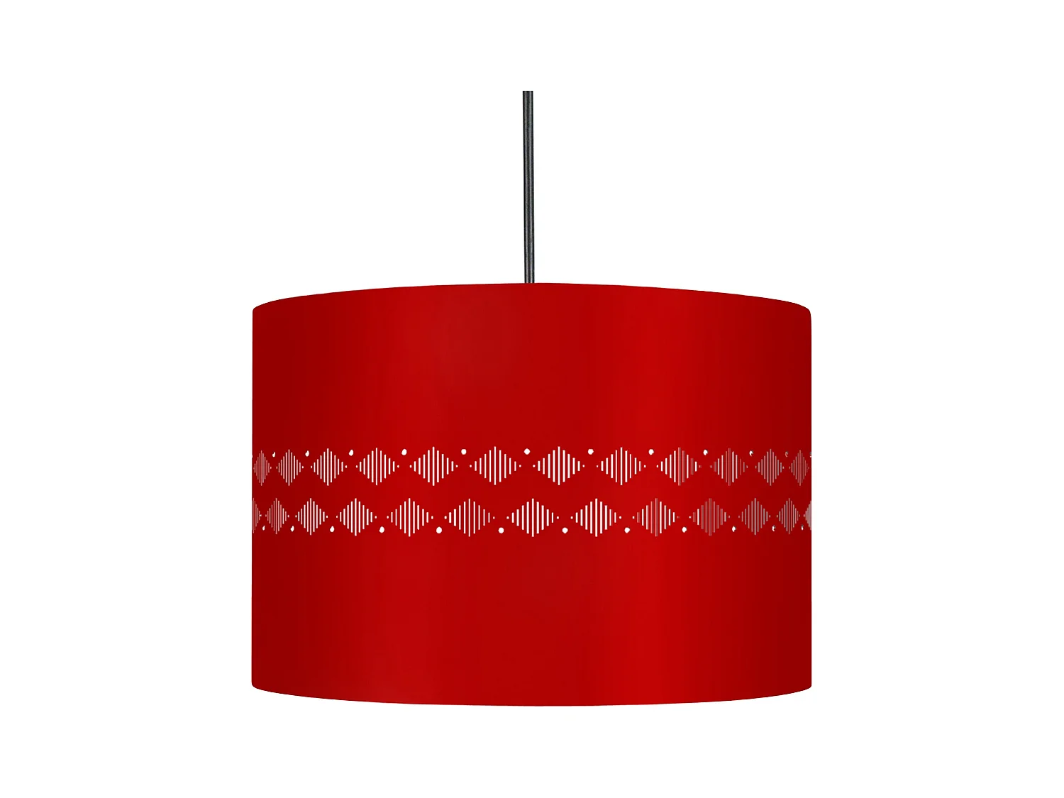 Suspension TOSEL ,métal,Rouge ,H80xD 30x P 30cm