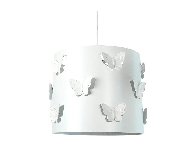 Suspension d'Enfant TOSEL ,métal,Blanc  , H80xD27xP 27cm