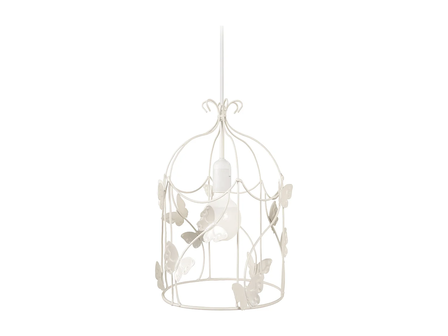 Suspension d'Enfant TOSEL ,métal,Blanc ,H96xD 23x P 23cm