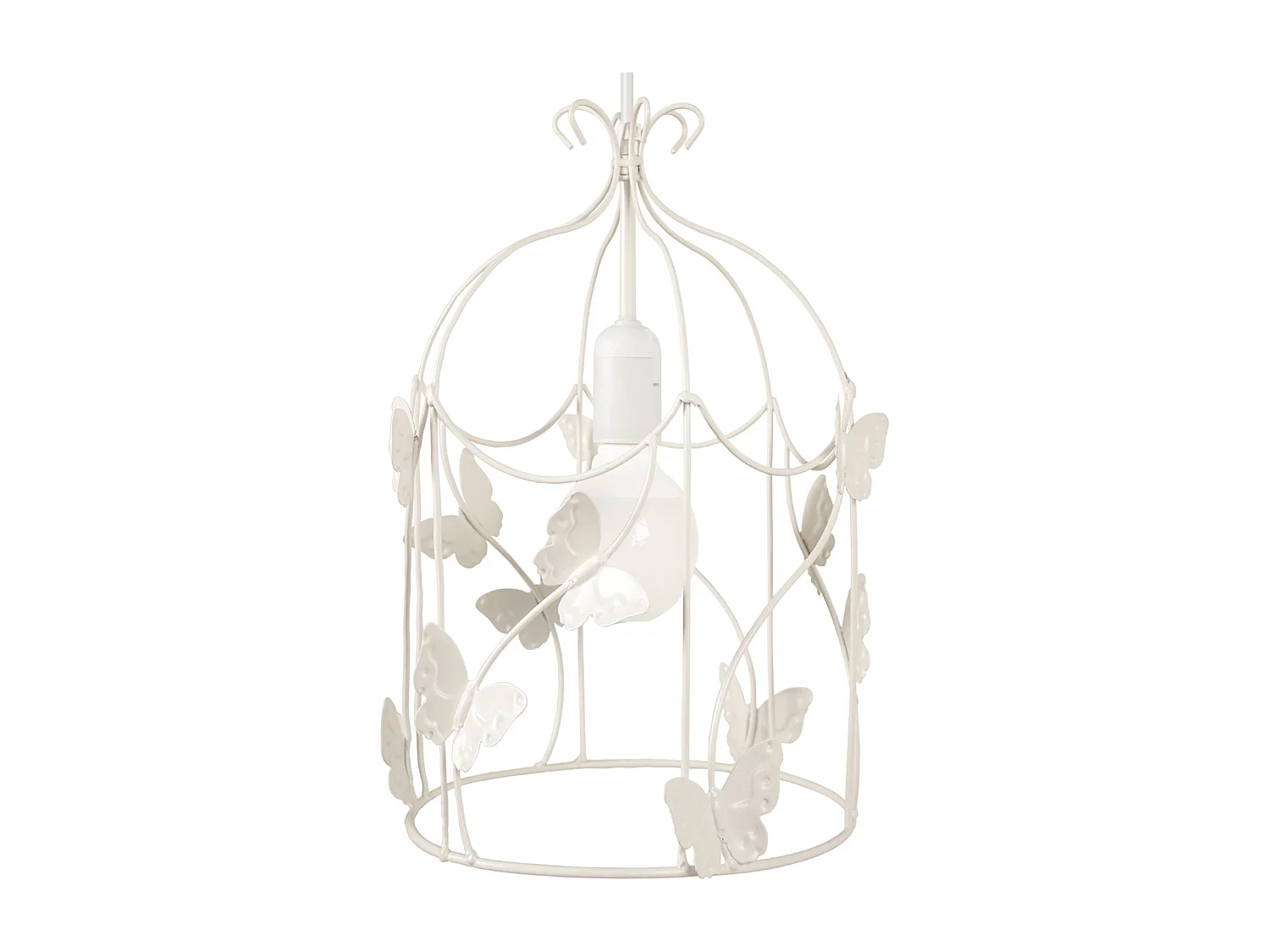 Suspension d'Enfant TOSEL ,métal,Blanc ,H96xD 23x P 23cm