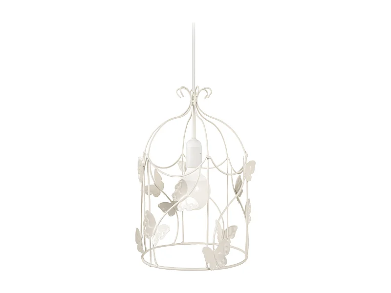 Suspension d'Enfant TOSEL ,métal,Blanc ,H96xD 23x P 23cm