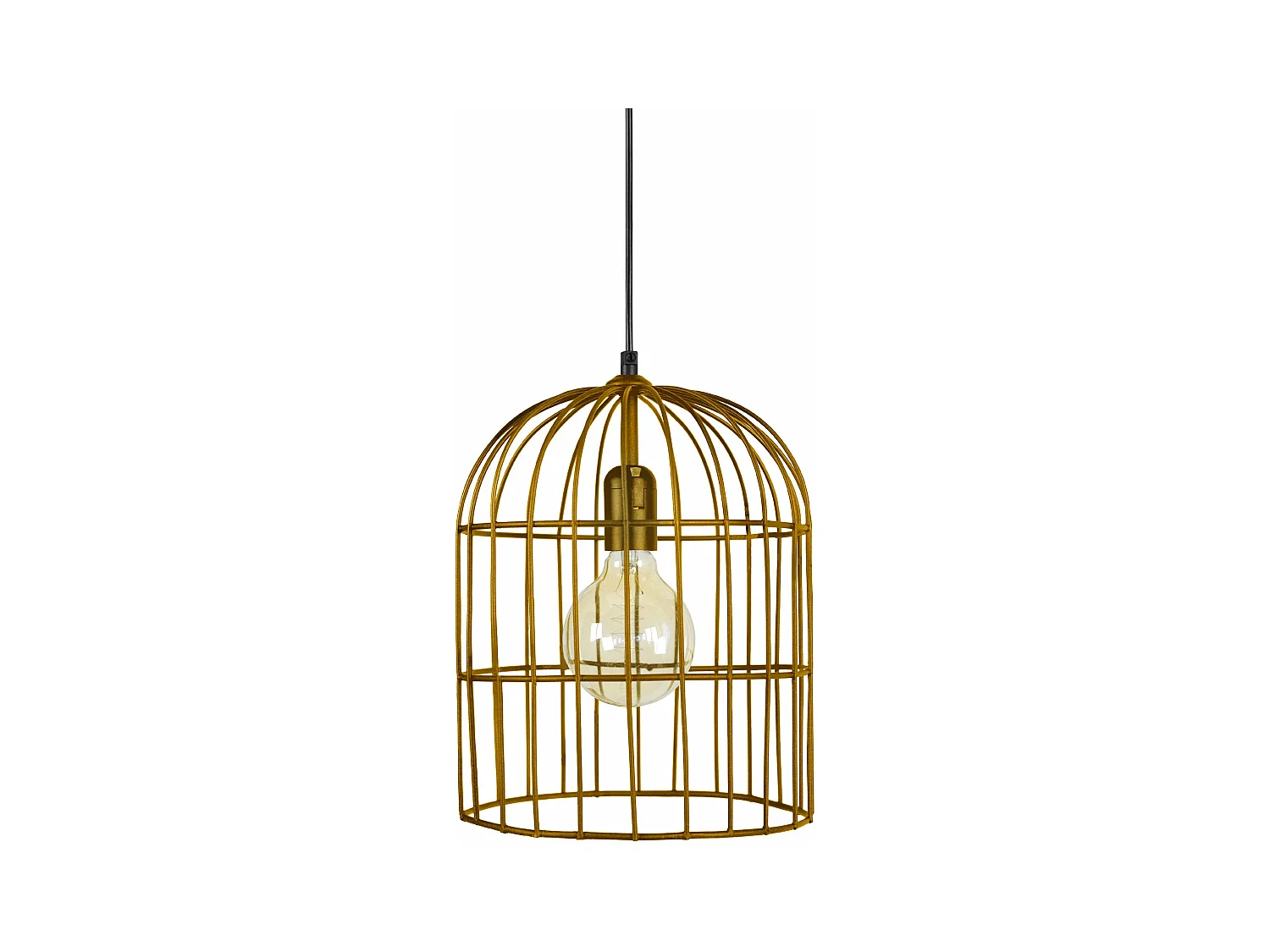 Suspension  filaire métal doré 90 cm.
