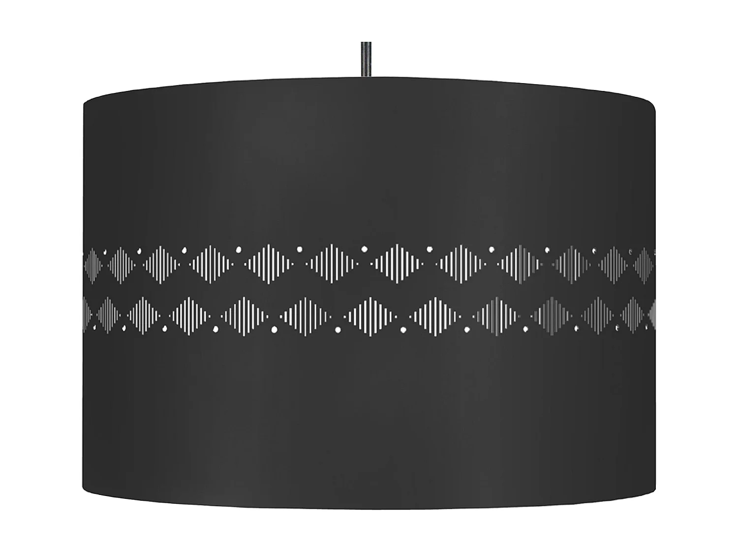 Suspensión  TOSEL ,metal -,Negro ,A 80xD 30x P 30cm