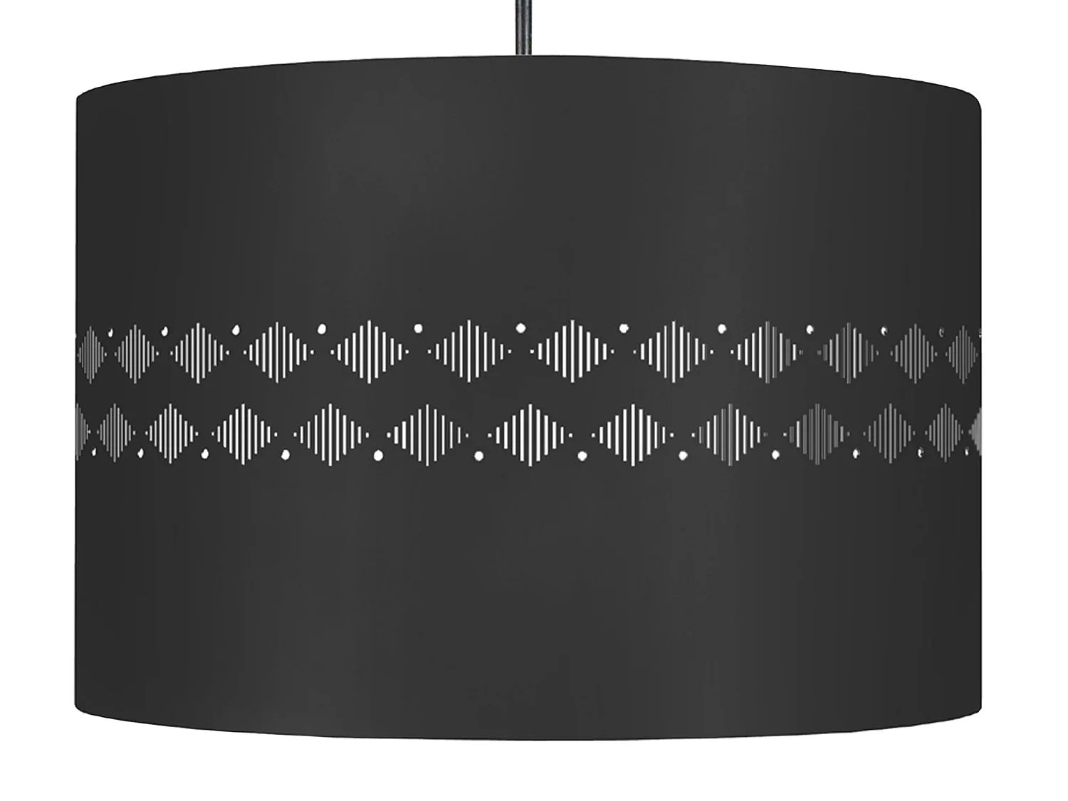 Suspension TOSEL ,métal,Noir ,H 80xD 30x P 30cm