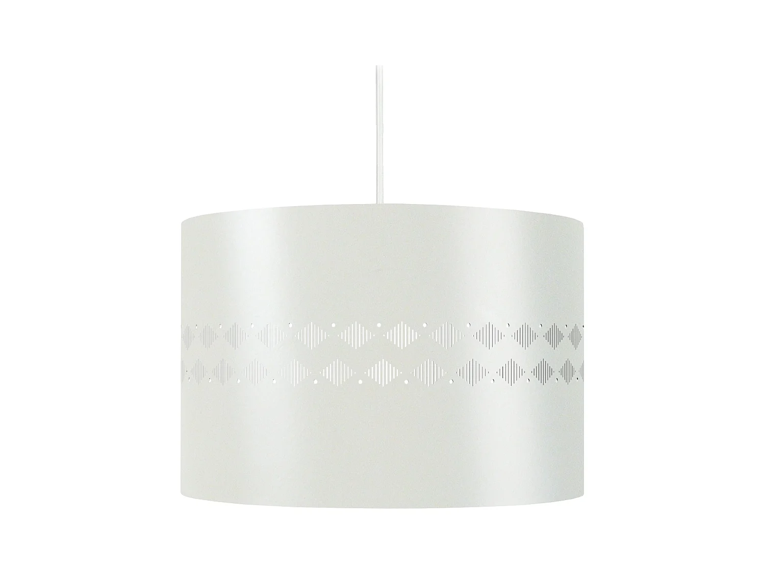 Suspension TOSEL ,métal,Blanc  , H80xD30xP 30 cm