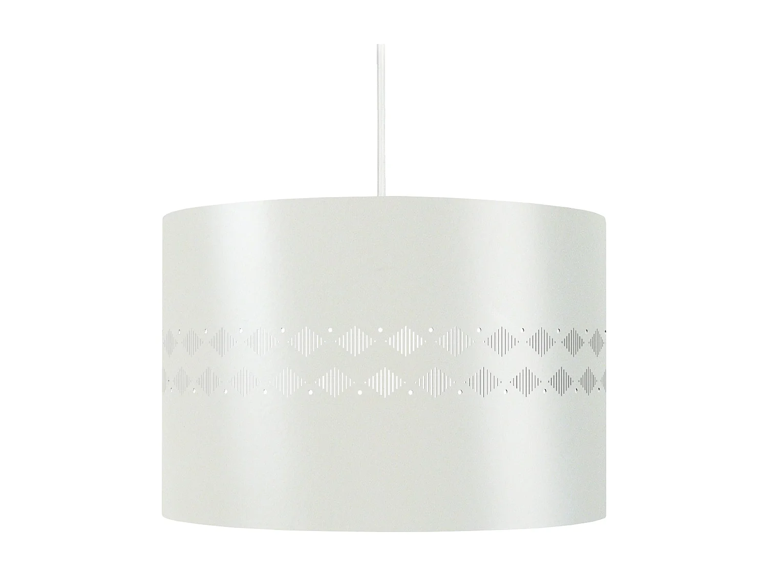 Suspension TOSEL ,métal,Blanc  , H80xD30xP 30 cm