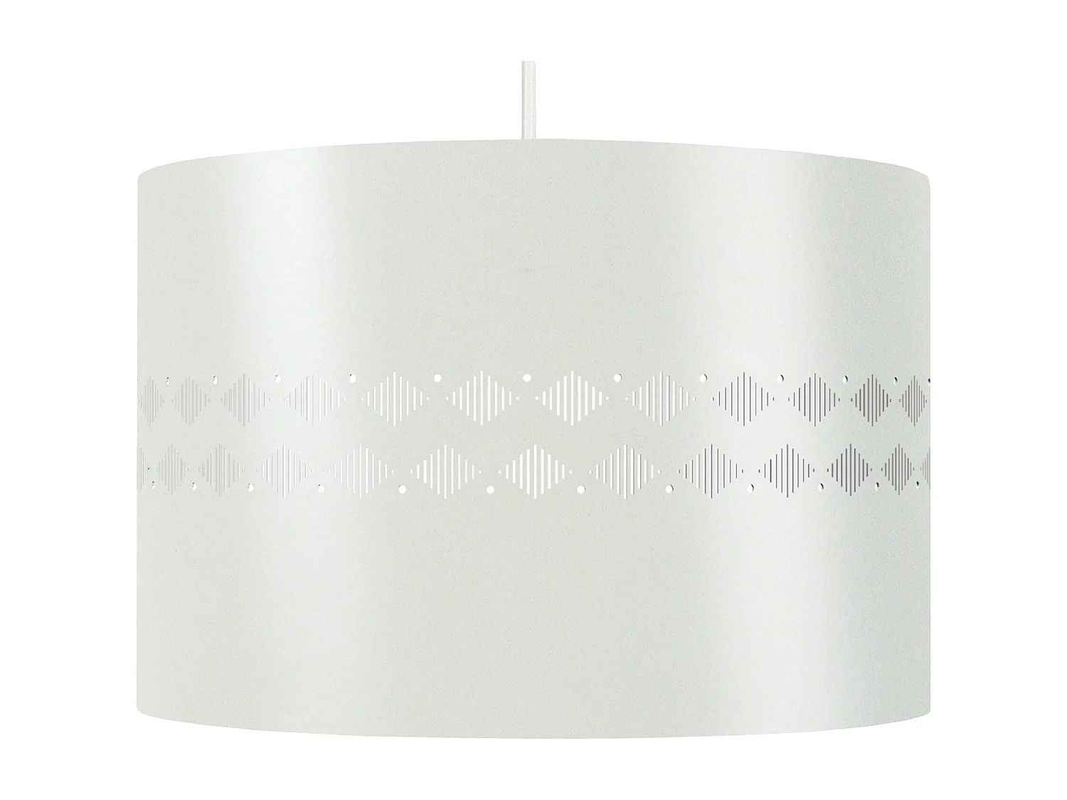 Suspension TOSEL ,métal,Blanc  , H80xD30xP 30 cm