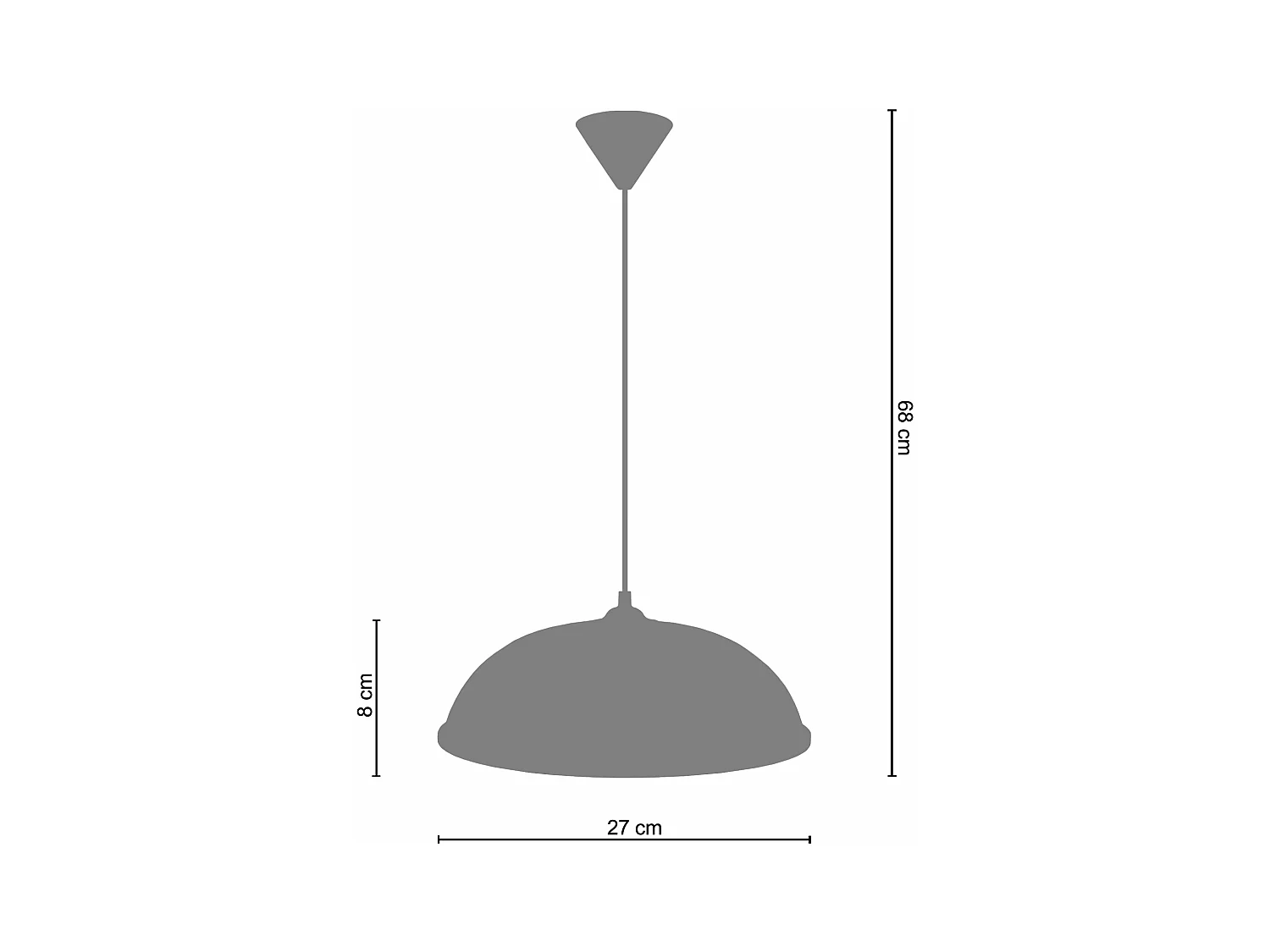Suspensão TOSEL  KÂNPUR cordão de algodão globo Verde D32 x  H90  cm
