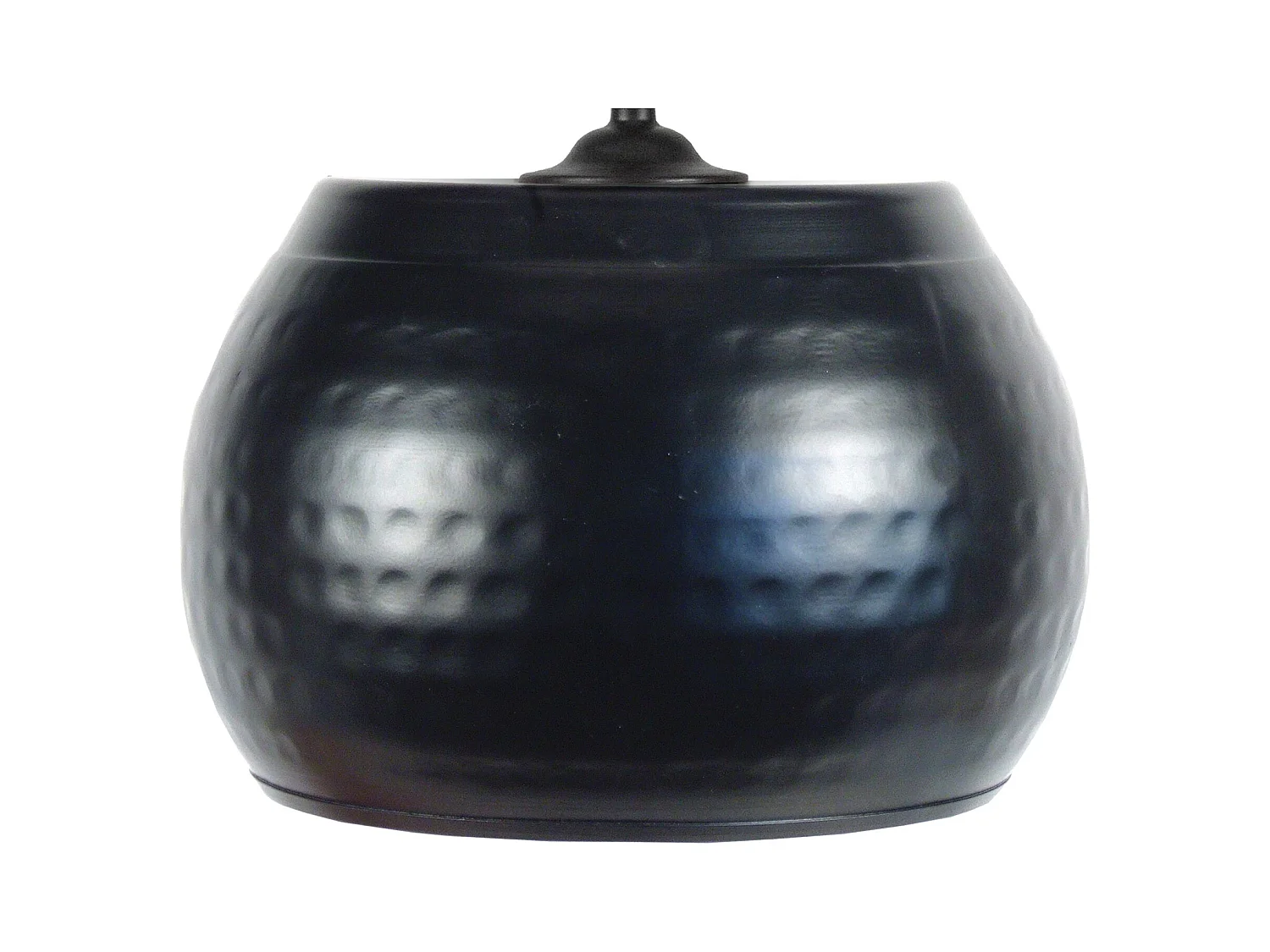 Suspensão TOSEL  CALCUTA metal tigela preto D29 x  H78  cm