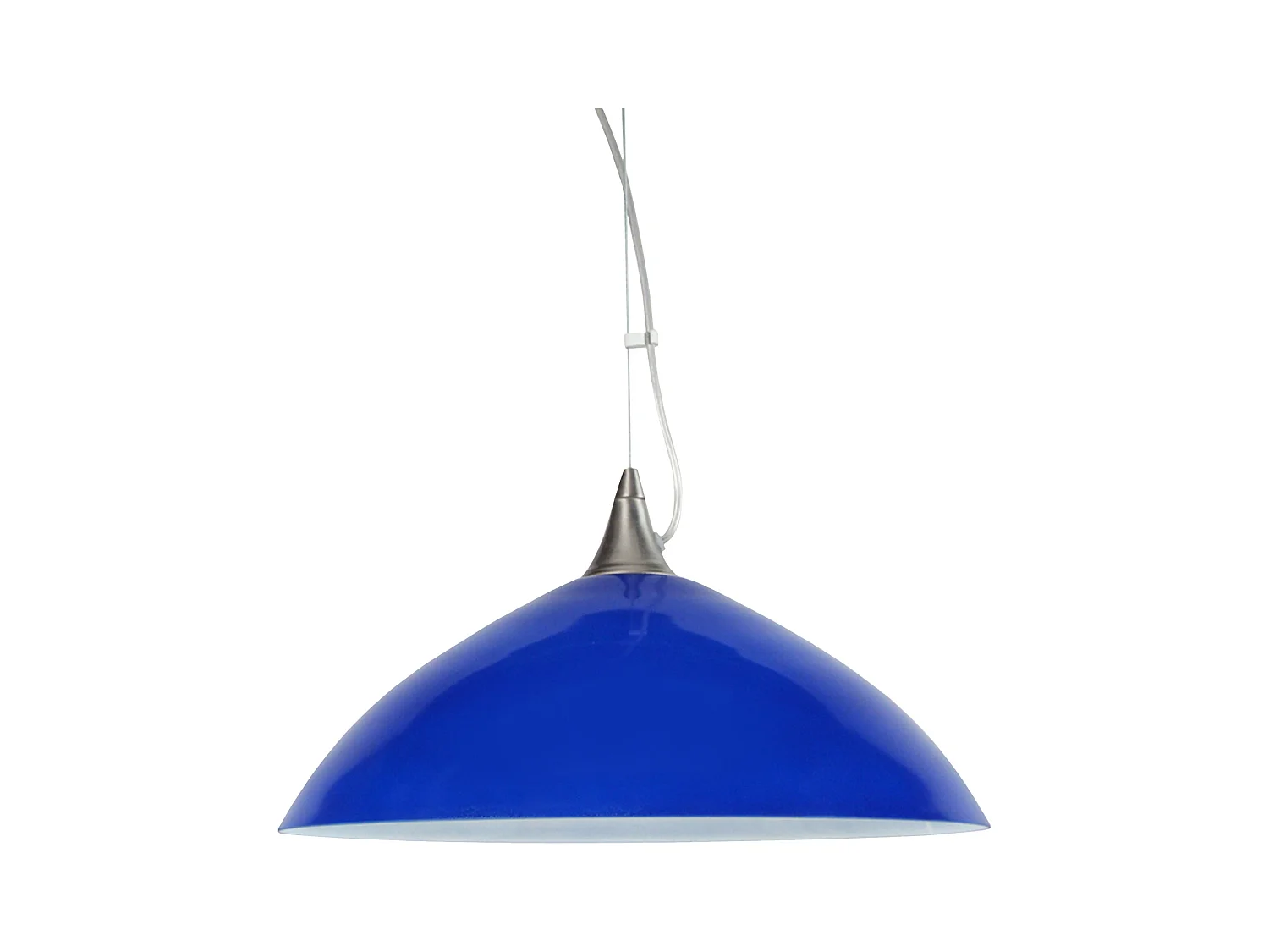 Suspensión  TOSEL ,vidrio,Azul ,A 77xD38xP38cm