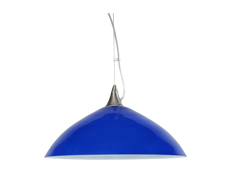 Suspensión  TOSEL ,vidrio,Azul ,A 77xD38xP38cm