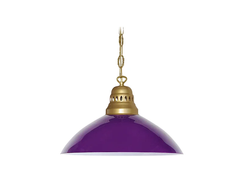 Suspensão TOSEL  CLASSIQUE DIVY vidro cúpula roxo D38 x  H88  cm
