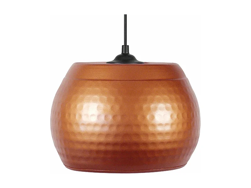 Suspension bol métal  cuivre 78 cm.