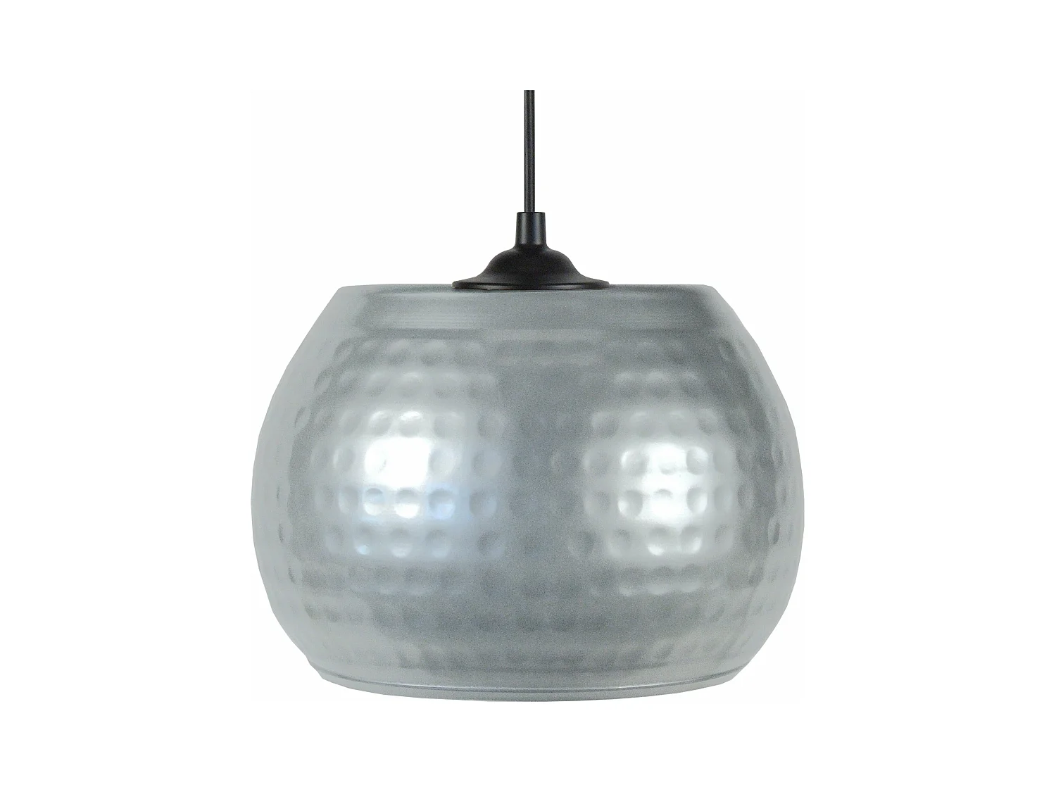 Suspensão TOSEL  CALCUTA metal tigela cinza D29 x  H78  cm