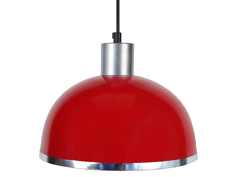 Suspensão TOSEL  DEMI BOULE C metal cúpula anis D30 x  H68  cm