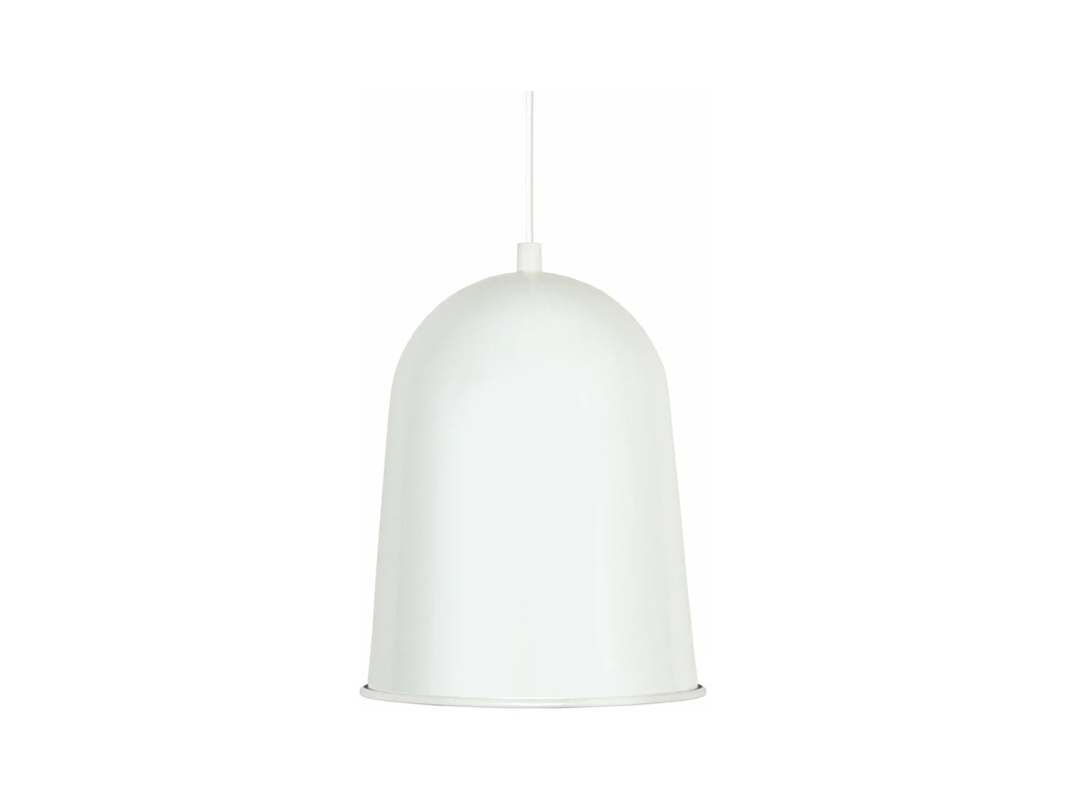 Suspension ogive métal  blanc 84 cm.