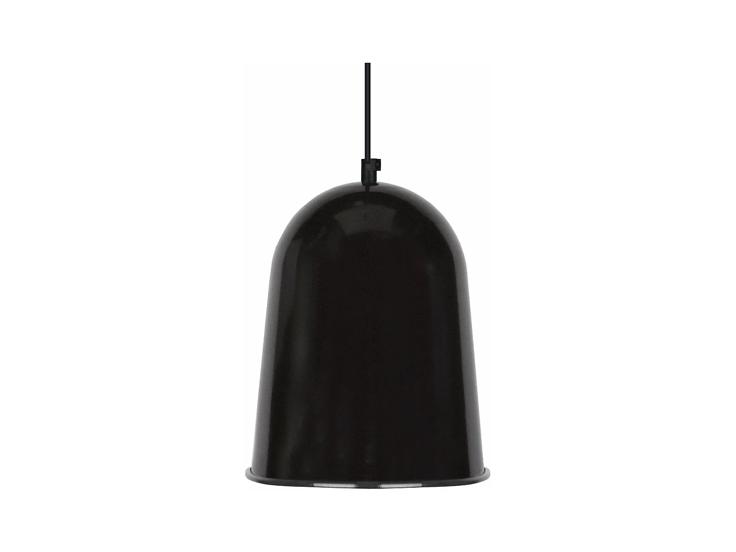 Suspension ogive métal  noir 84 cm.