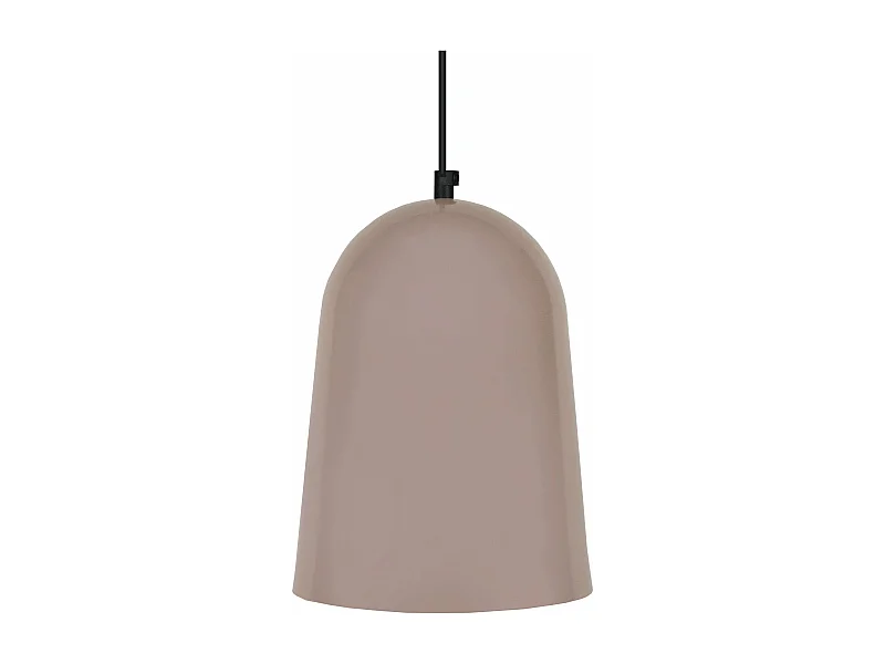 Suspensão TOSEL  BALLE metal cúpula taupe D19 x  H85  cm
