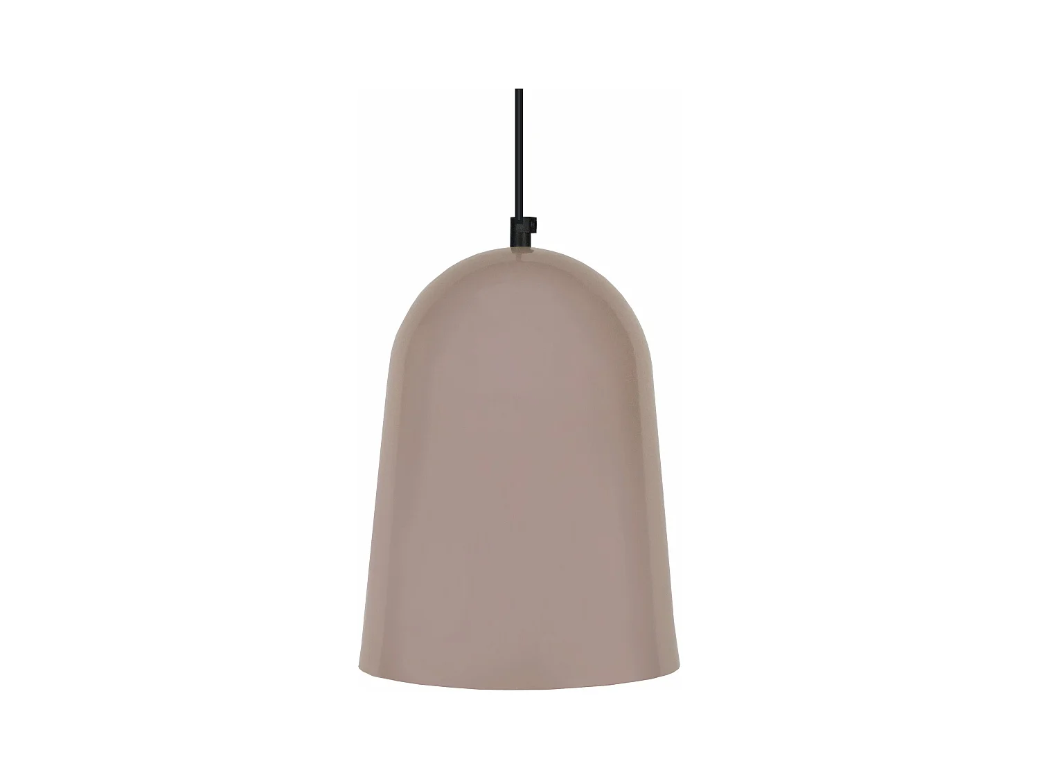 Suspensão TOSEL  BALLE metal cúpula taupe D19 x  H85  cm