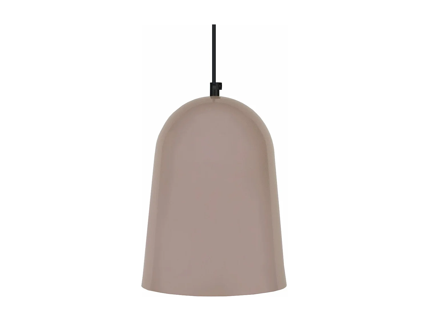 Suspension ogive métal  taupe 85 cm.