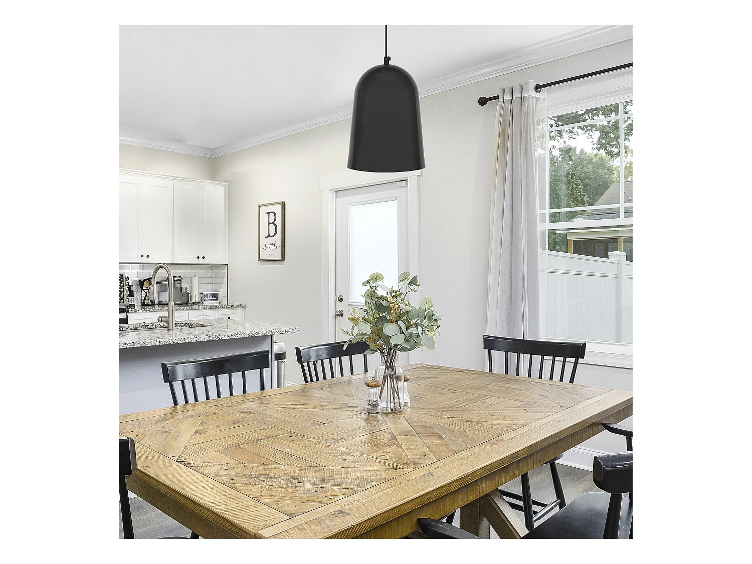 Suspensión  TOSEL ,metal ,Negro ,A85xD19xP19cm