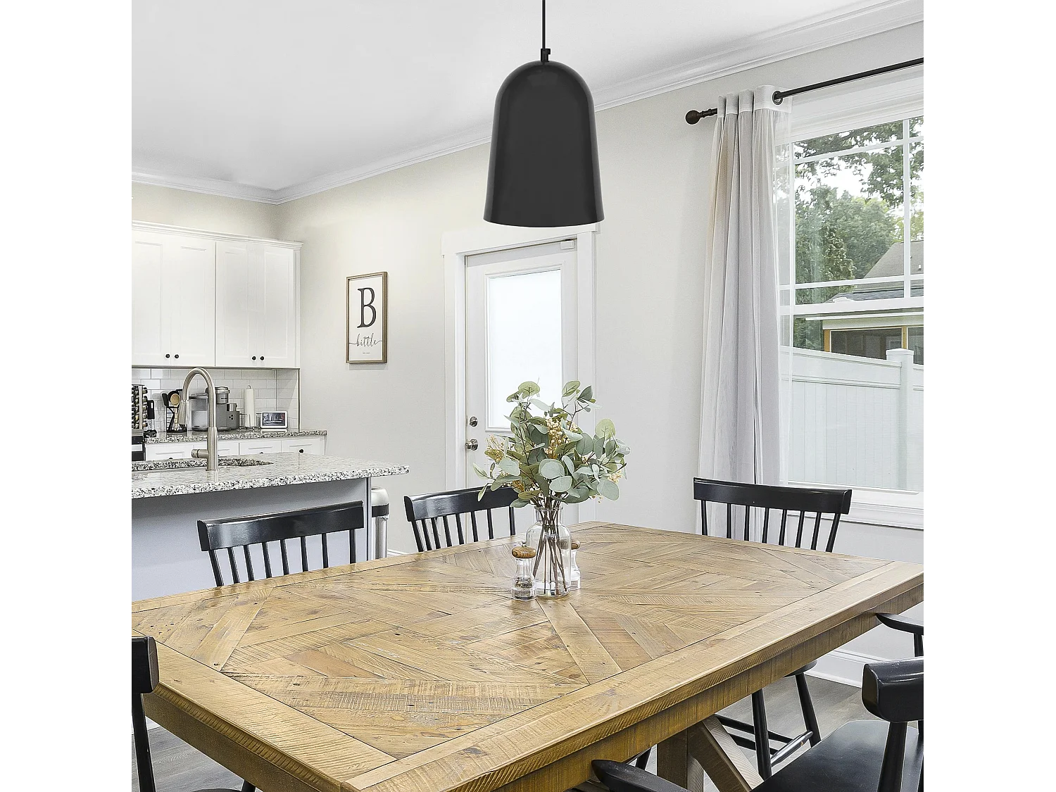 Suspensión  TOSEL ,metal ,Negro ,A85xD19xP19cm