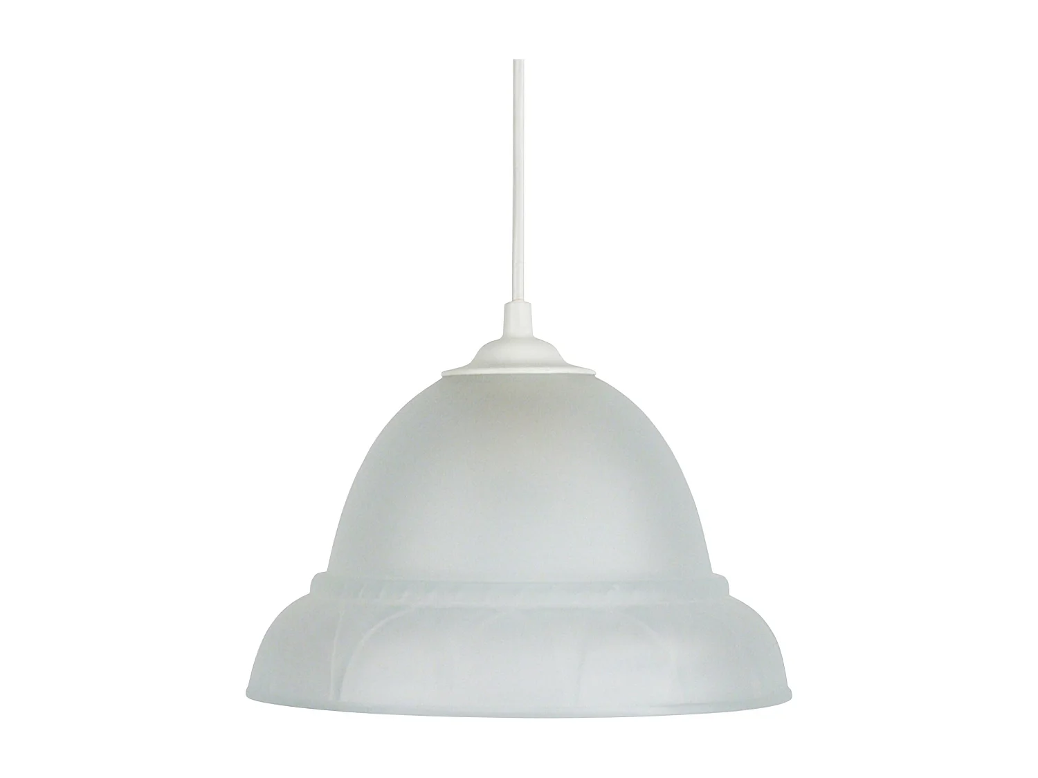 Suspensão TOSEL  ARCADE vidro cúpula cetim D20 x  H70  cm