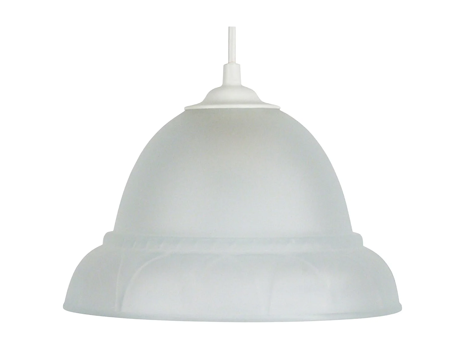 Suspensão TOSEL  ARCADE vidro cúpula cetim D20 x  H70  cm