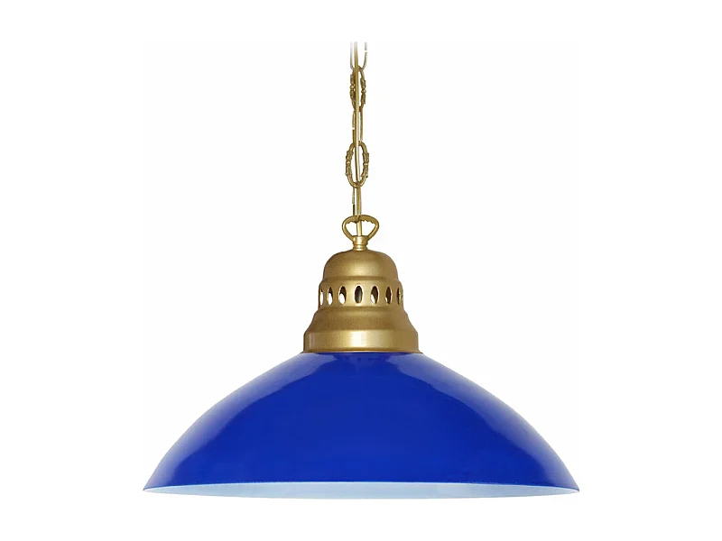 Suspensão TOSEL  CLASSIQUE DIVY vidro cúpula azul D38 x  H88  cm