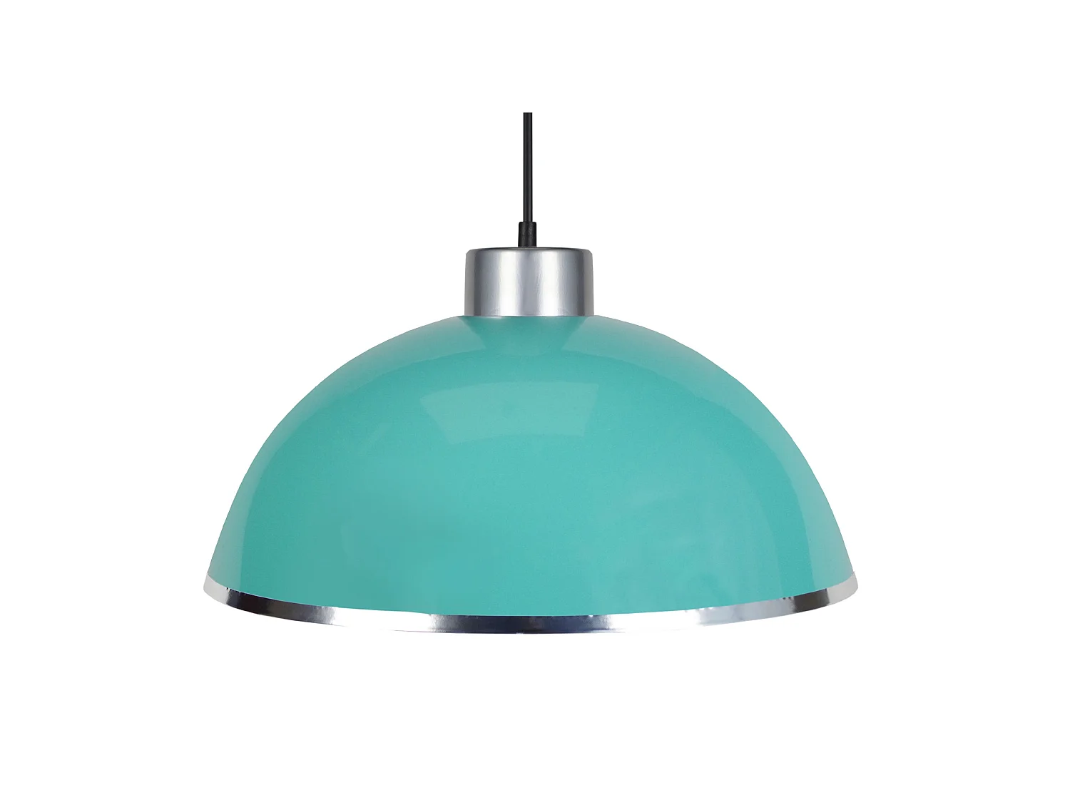 Suspensão TOSEL  GAMELLE C metal cúpula vermelho D44 x  H80  cm