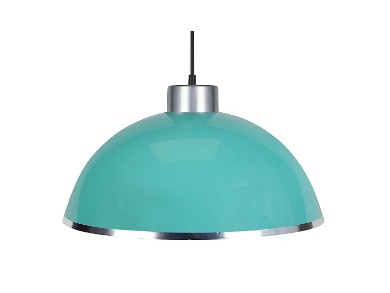 Suspensão TOSEL  GAMELLE C metal cúpula vermelho D44 x  H80  cm