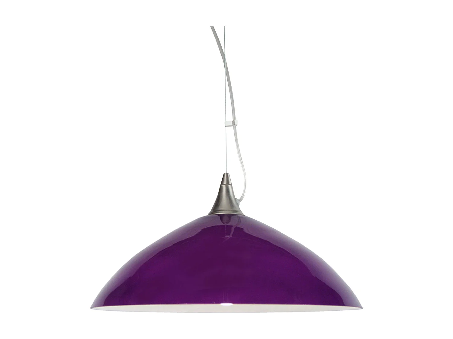 Suspension TOSEL ,verre,Violet ,H77xD38xP 38cm