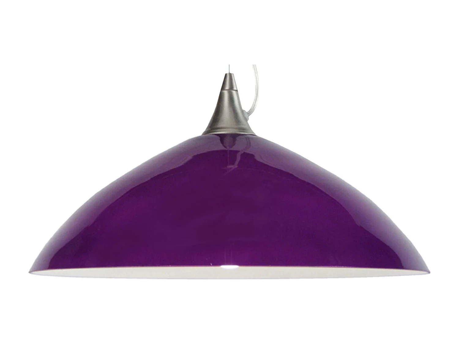 Suspension TOSEL ,verre,Violet ,H77xD38xP 38cm