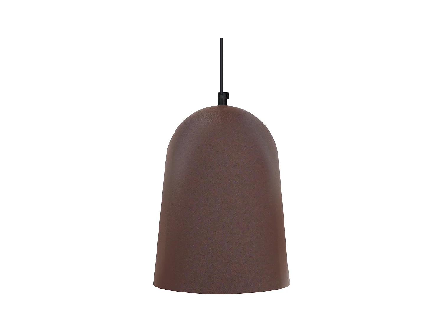 Suspensão TOSEL  BALLE metal cúpula castanho D19 x  H85  cm
