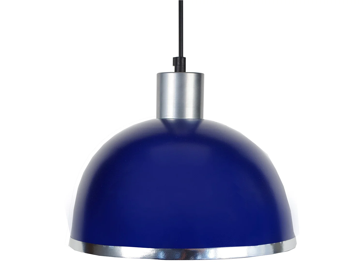 Suspensão TOSEL  DEMI BOULE C metal cúpula amarelo D30 x  H68  cm