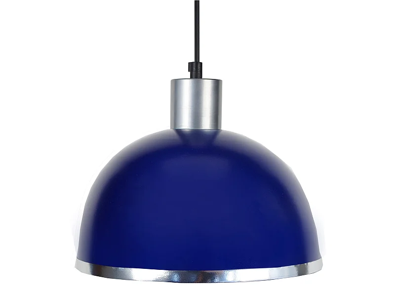 Suspensão TOSEL  DEMI BOULE C metal cúpula amarelo D30 x  H68  cm