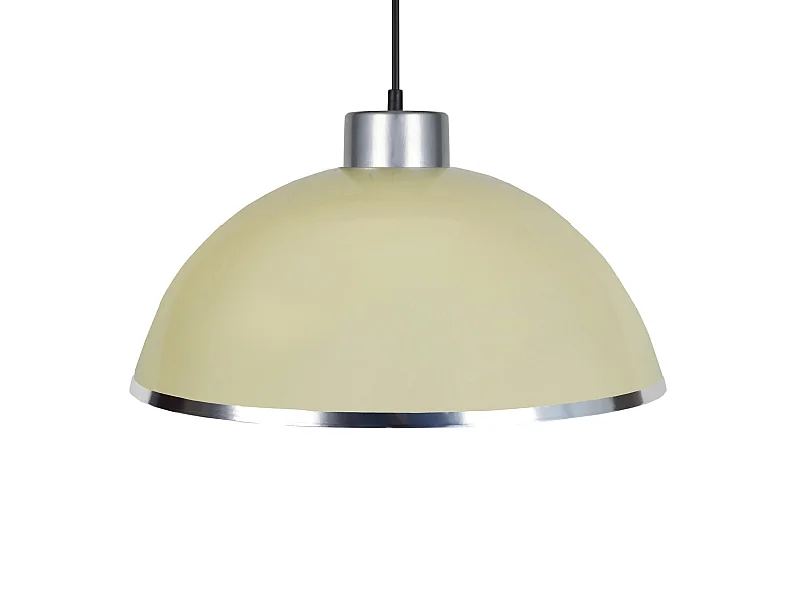 Suspensão TOSEL  GAMELLE C metal cúpula marfim D44 x  H80  cm