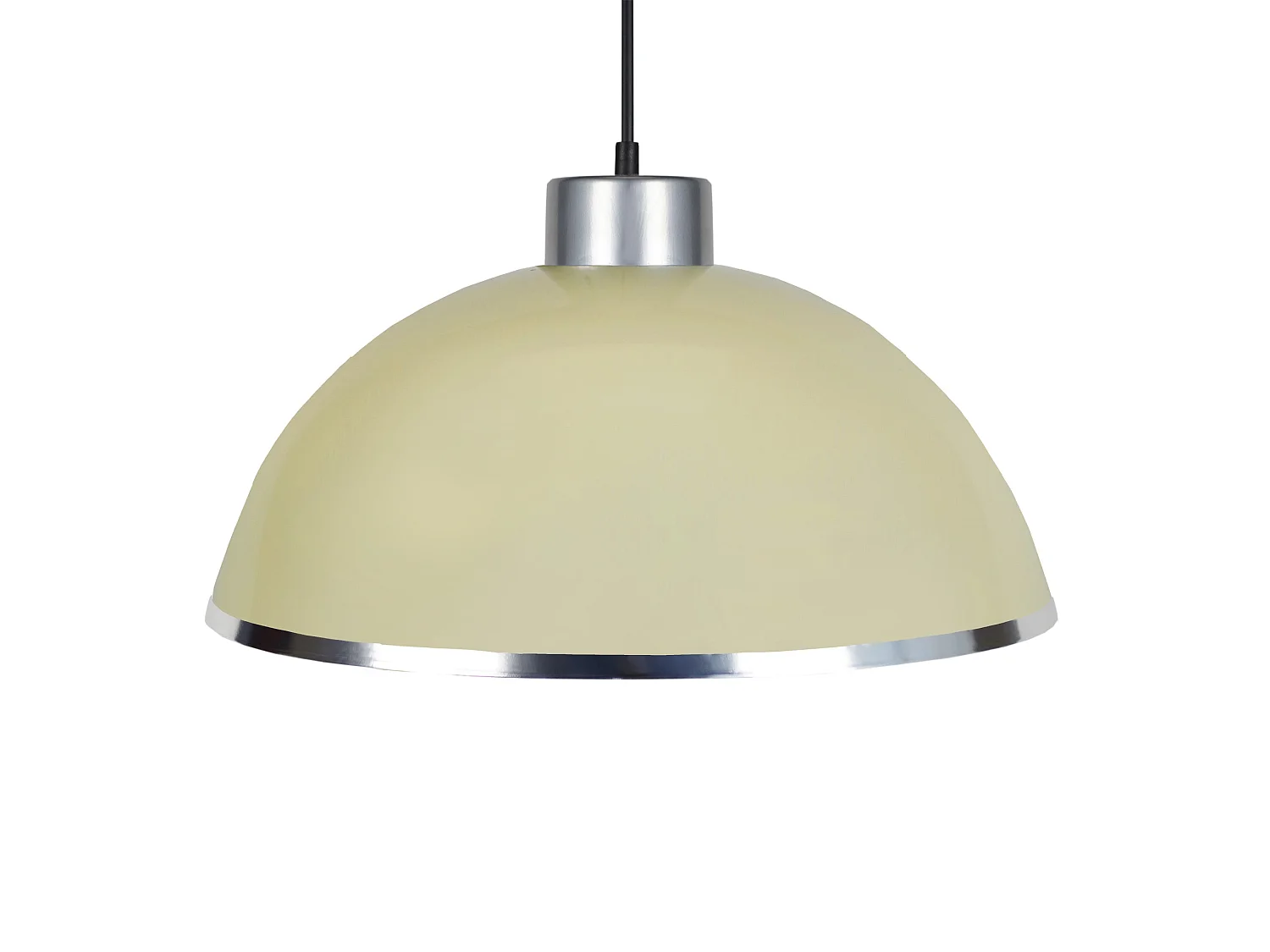 Suspensão TOSEL  GAMELLE C metal cúpula marfim D44 x  H80  cm