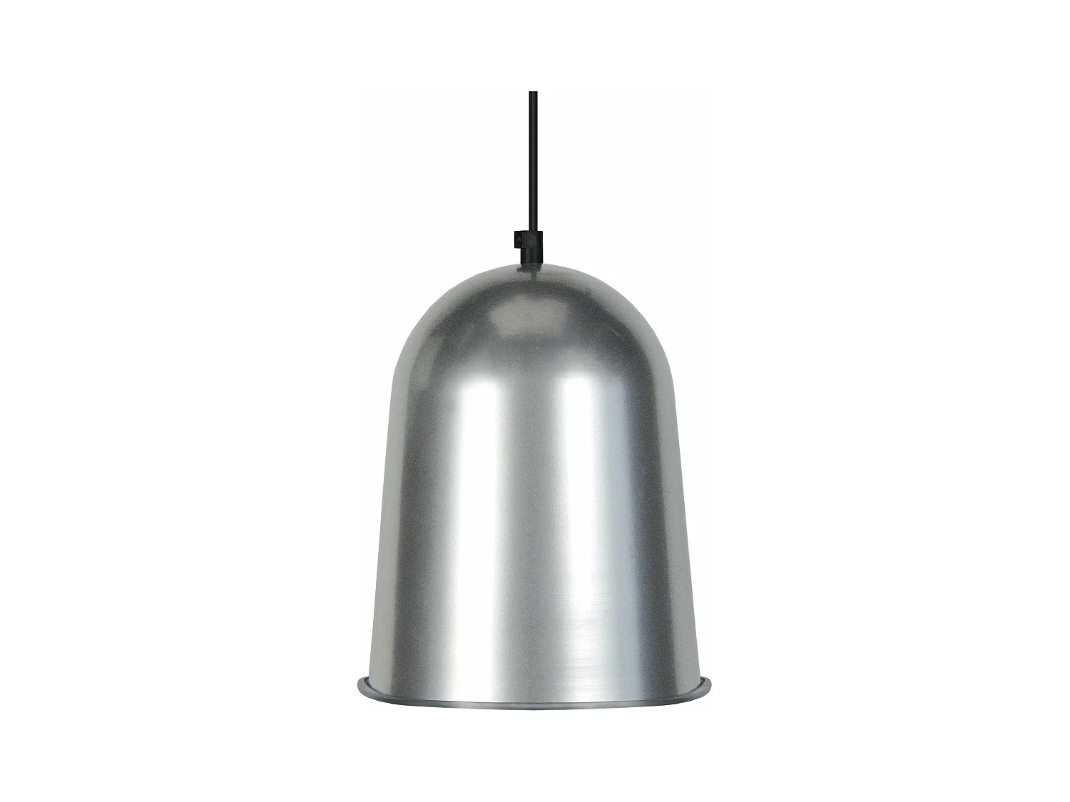 Suspensão TOSEL  BALLE ROULÉ metal cúpula cinza D21 x  H84  cm