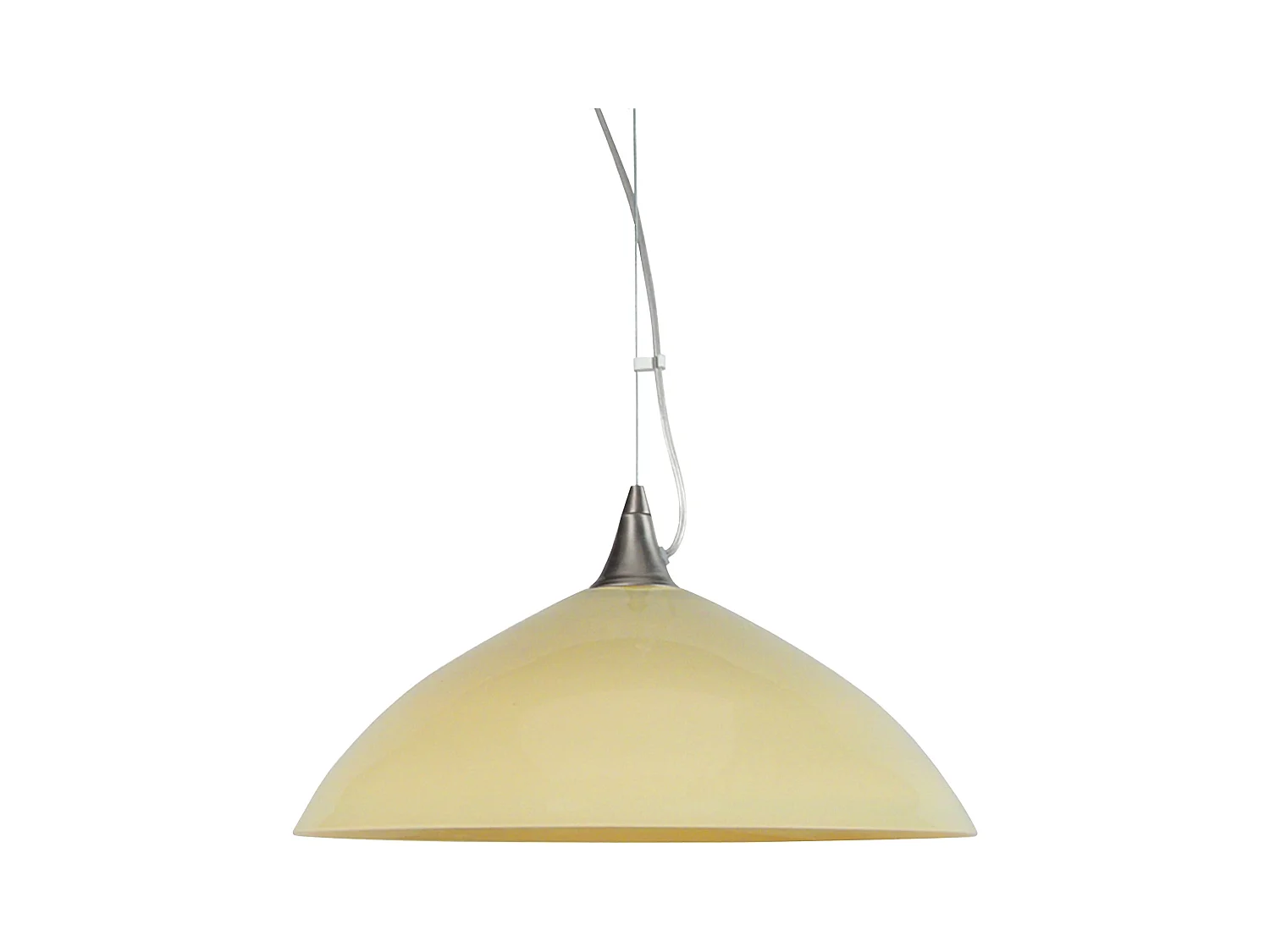 Suspensión  TOSEL ,vidrio,Beige,A77x D38xP38cm