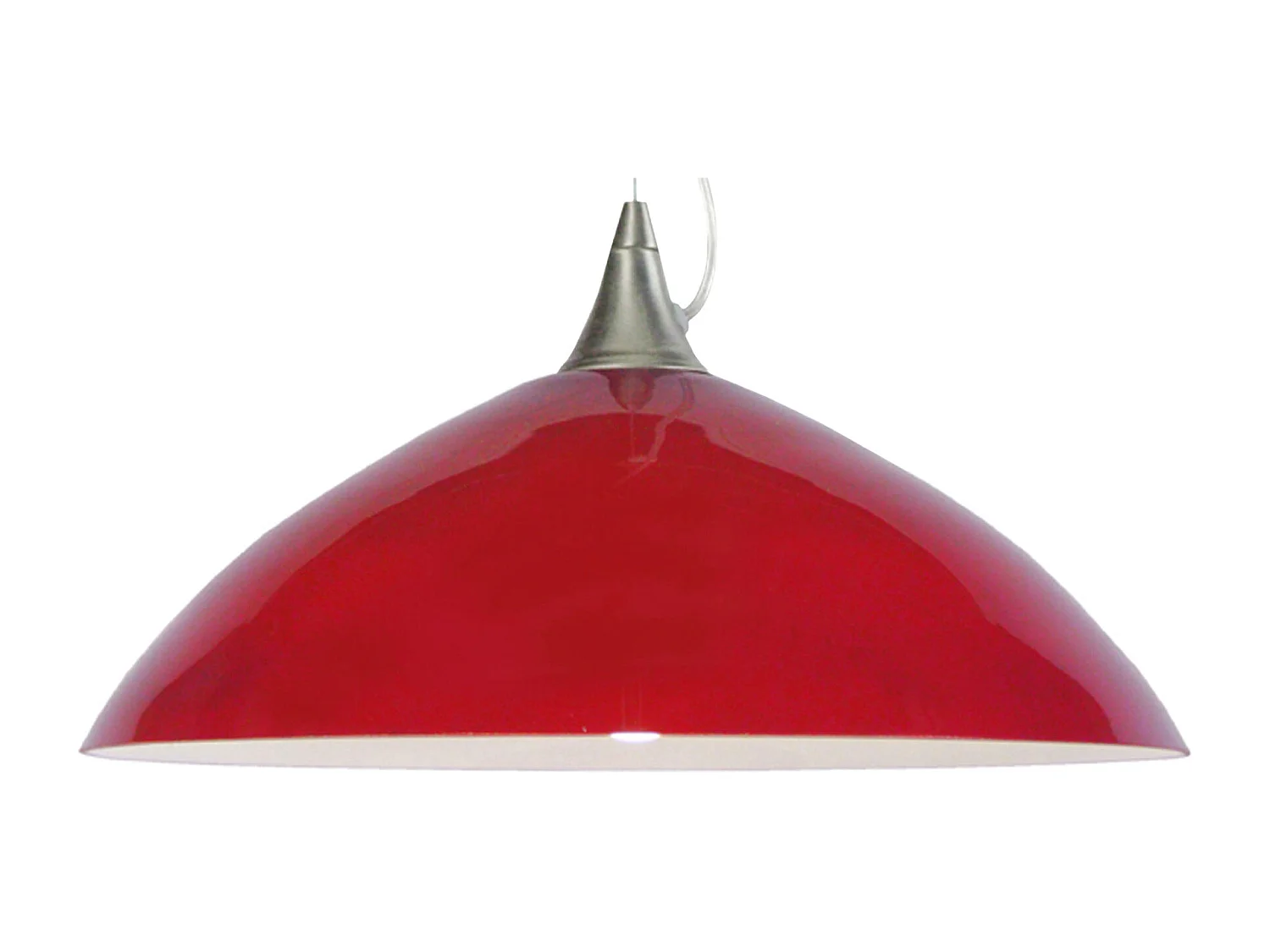Suspension TOSEL ,verre,Rouge , H77xD38xP38cm