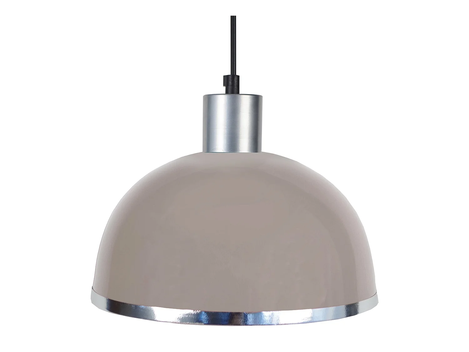 Suspensão TOSEL  DEMI BOULE C metal cúpula céu azul D30 x  H68  cm