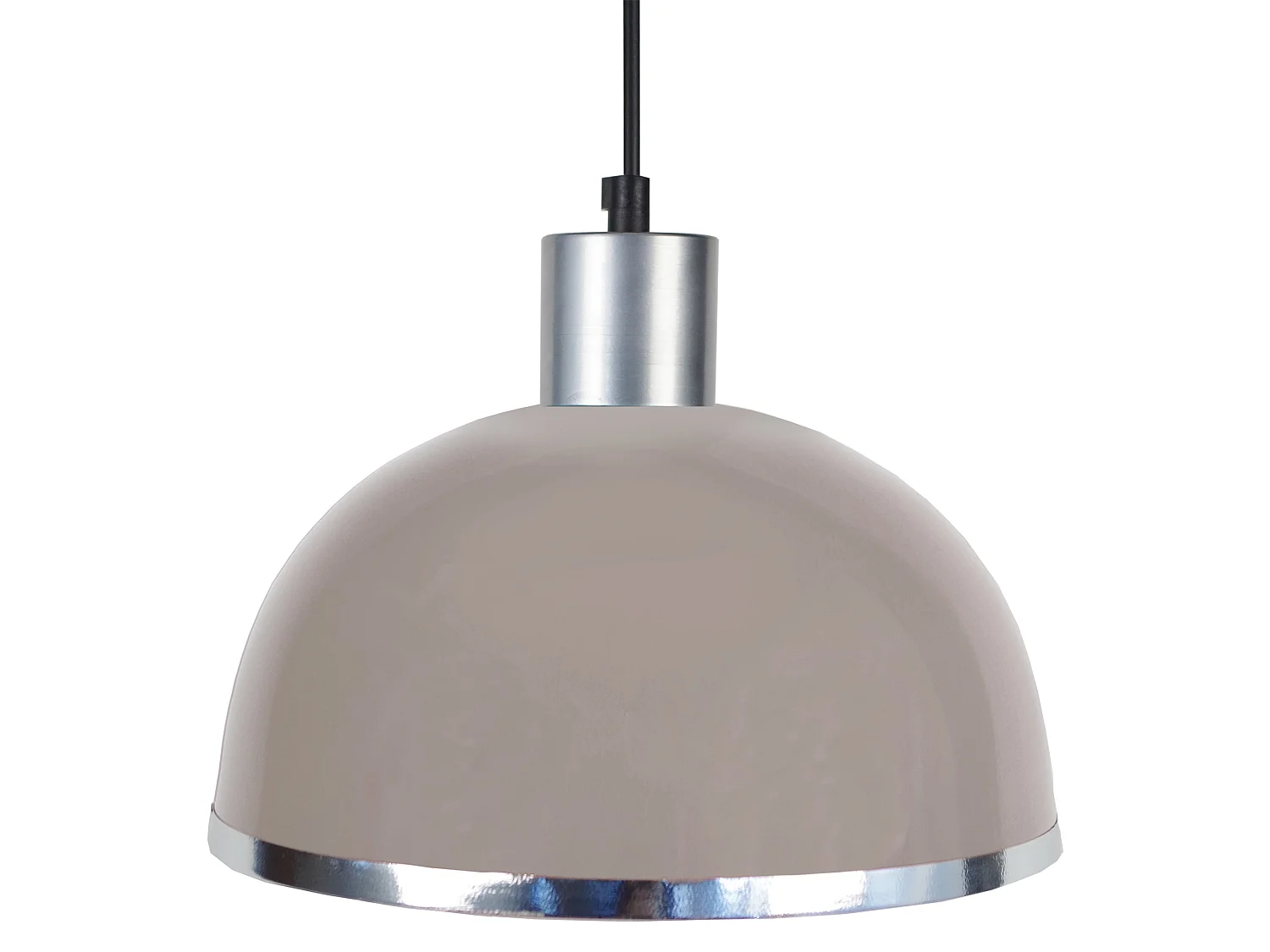 Suspensão TOSEL  DEMI BOULE C metal cúpula céu azul D30 x  H68  cm