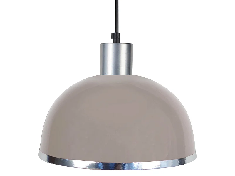 Suspensão TOSEL  DEMI BOULE C metal cúpula céu azul D30 x  H68  cm